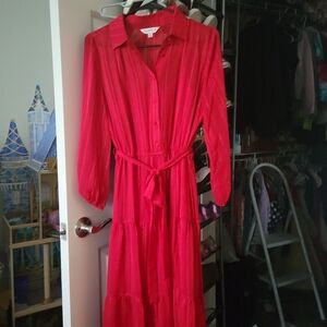 Red Nanette Lepore Maxi Dress size 10